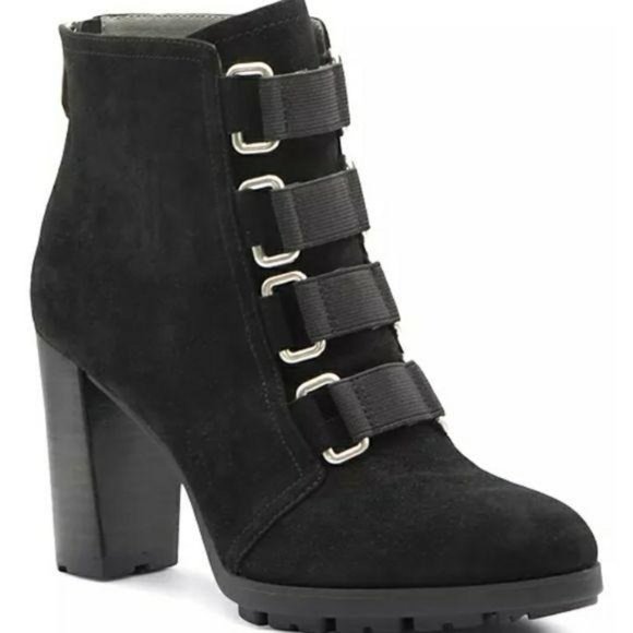 Adrienne Vittadini Shoes - Adrienne Vittadini Theresa Black Suede Ankle Boots